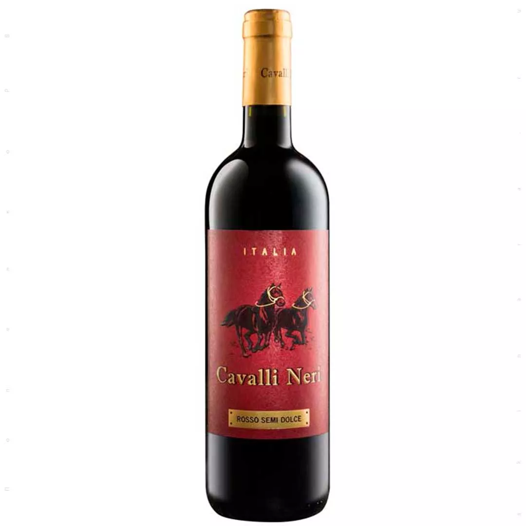 Вино Cavalli Neri Sgarzi Rosso Semi-Dolce червоне напівсолодке 0,75л 12%