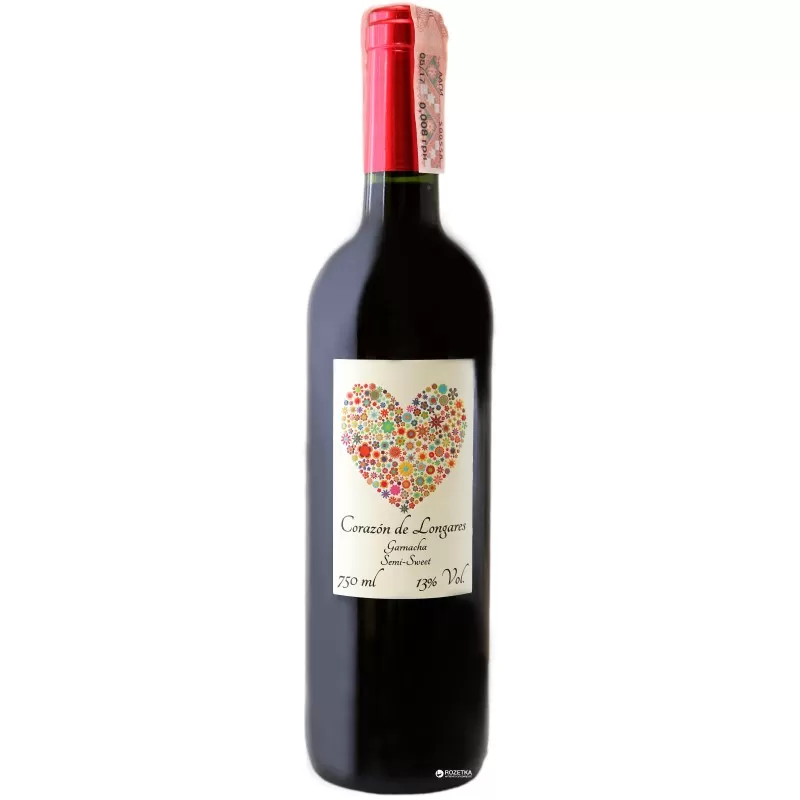 Вино Сorazon de Longares Garnacha Semisweet красное сладкое полусладкое 0,75л 13%