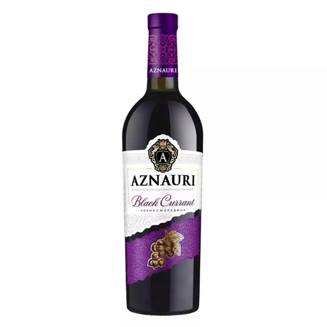 Вино Aznauri Чорна смородина червоне солодке 0,75л 9-13%