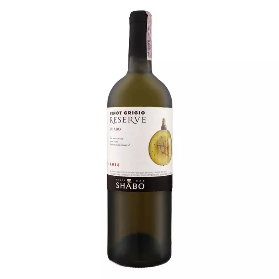 Вино Shabo Reserve Пино Гриджио белое ординарное столовое сухое сортовое 0,75л 13,7%
