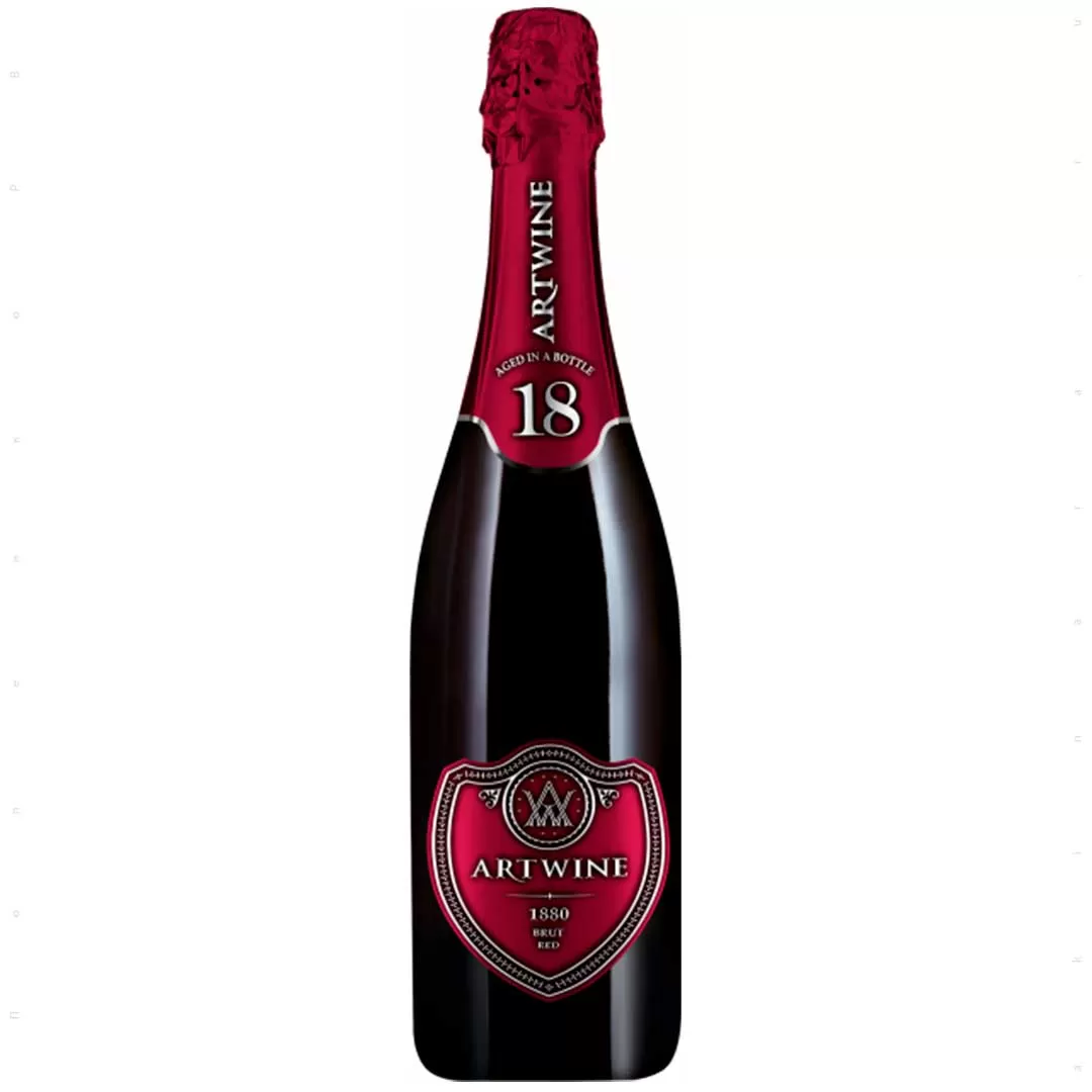 Вино ігристе Artwine червоне брют 18 місяців 0,75л 10,5-13,5%