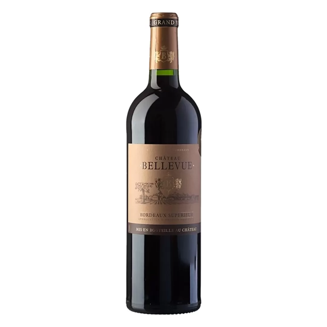Вино Les Grands Chais de France Chateau Bellevue Bordeaux Superieur червоне сухе 0,75л 13,5%