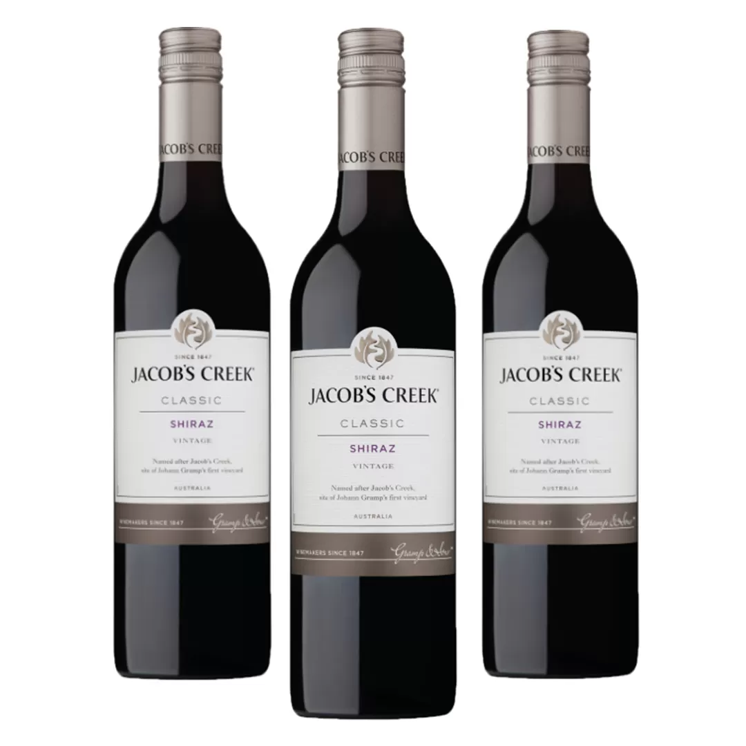 Набір Вино Jacob's Creek Classic Shiraz червоне сухе 0,75л 10,5-15%