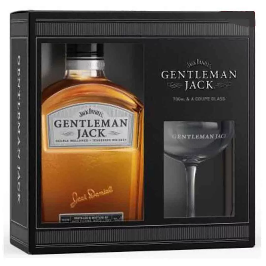 Віскі Gentleman Jack Daniel's 0,7л 40% + 1 склянка