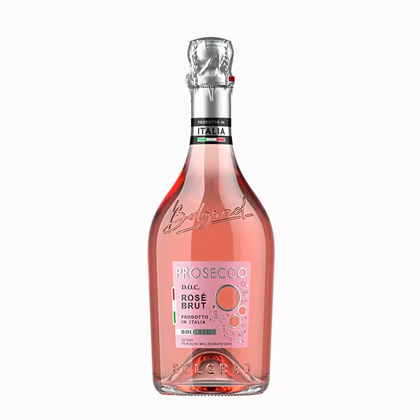 Вино игристое Prosecco Rose Brut DOC 0,75л 11%
