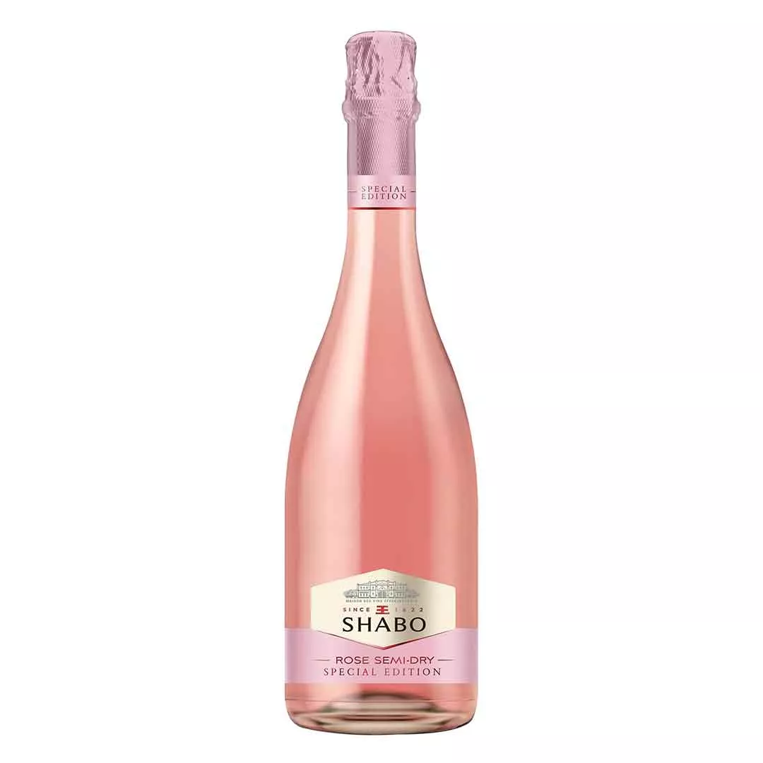Вино игристое Shabo Gold розовое полусухое 0,75л 10,5-13,5%