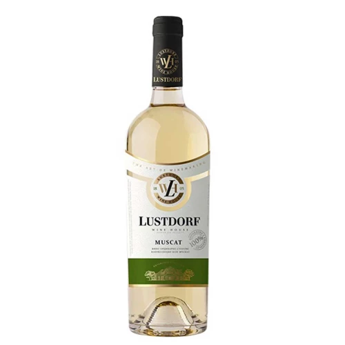 Вино Lustdorf Muscat біле напівсолодке 0,75л 9-13%
