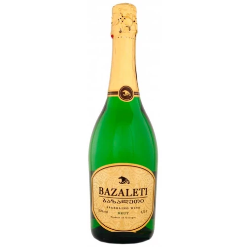 Вино игристое Bazaleti белое сухое 0,75л 12%