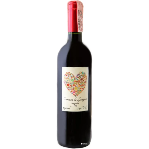 Вино Сorazon de Longares Garnacha Dry червоне сухе 0,75л 13%