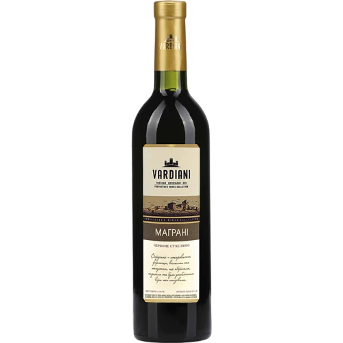Вино Vardiani Magrani червоне сухе 0,75л 9,5-14%