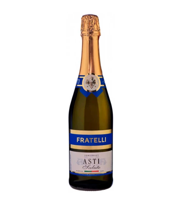 Вино ігристе Fratelli Asti Salute біле напівсолодке 0,75л 6-6,9%