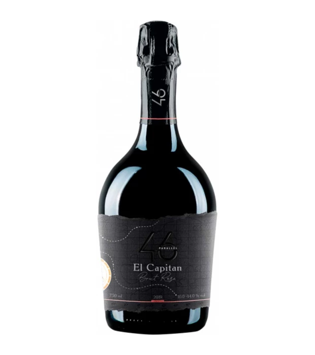 Вино ігристе El Capitan 46 Parallel Brut Rose рожеве брют 0,75л 10-14%