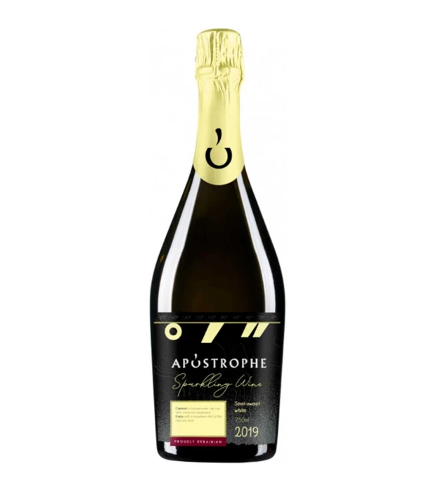 Вино ігристе Apostrophe біле напівсолодке 0,75л 10-13,3%