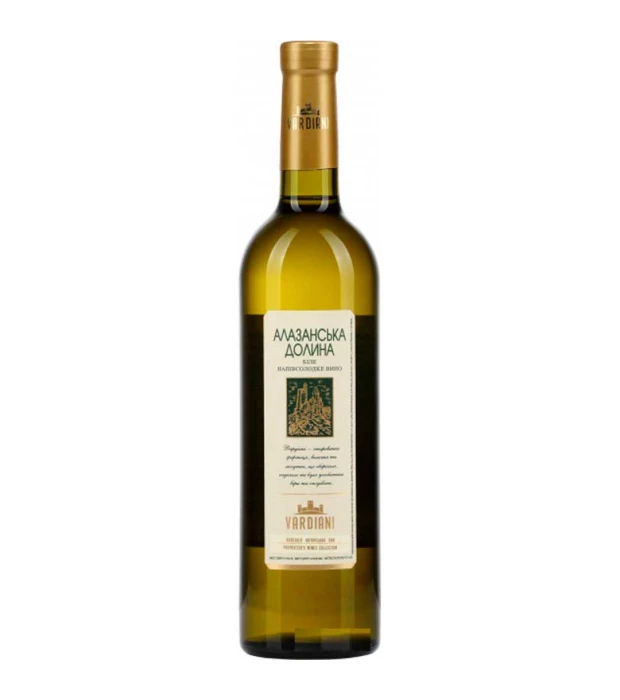 Вино Vardiani Алазанская долина белое полусладкое 1,5л 9-13%