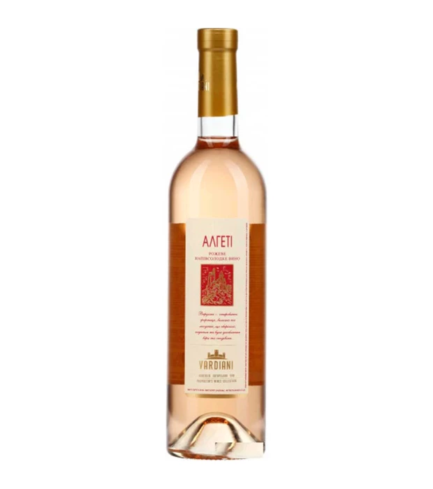 Вино Vardiani Алгети розовое полусладкое 0,75л 9 -13%