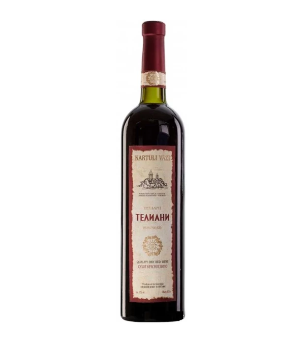 Вино Kartuli Vazi Тeliani красное сухое 0,75л 12%