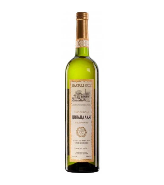 Вино Kartuli Vazi Tsinandali біле сухе 0,75л 12%