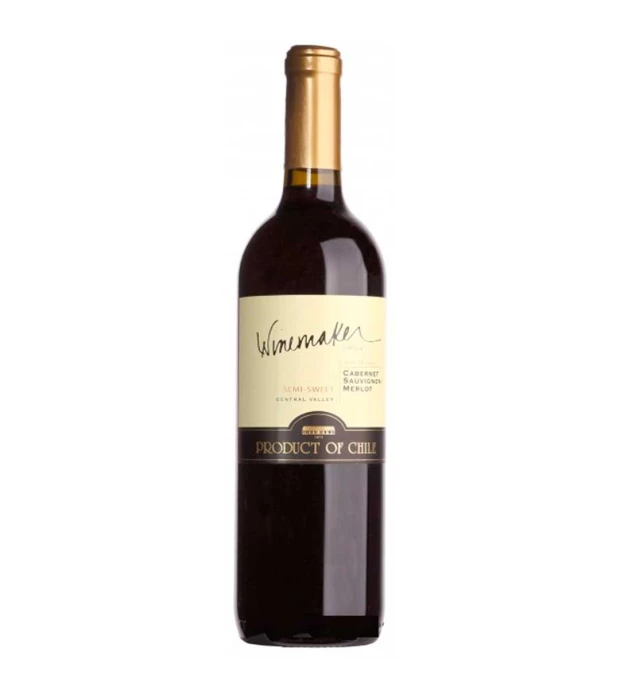 Вино Winemaker Cabernet Sauvignon-Merlot красное полусладкое 0,75л 13%