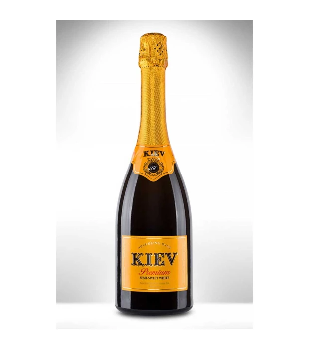 Вино игристое Kiev Premium белое полусладкое 0,75л 10-13,5%