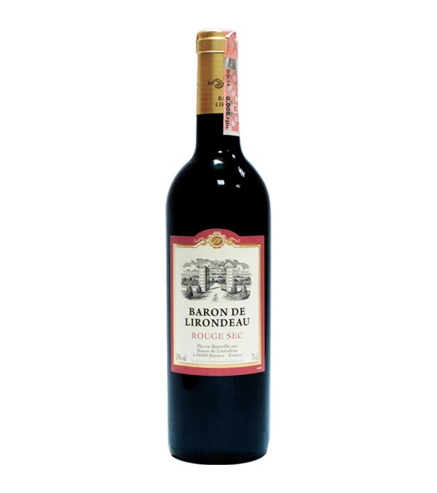 Вино Baron de Lirondeau красное сухое 0,75л 11%