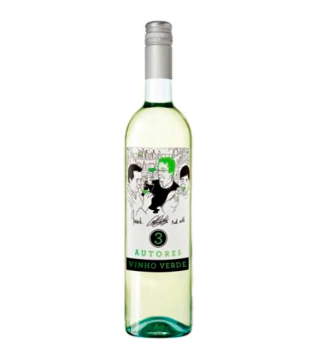 Вино 3 Autores Vinho Verde белое сухое 0,75л 8,5%