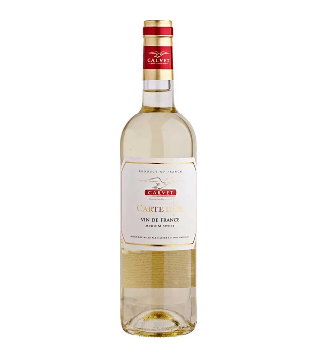 Вино Calvet Carte D'or белое полусладкое 0,75л 10,50%