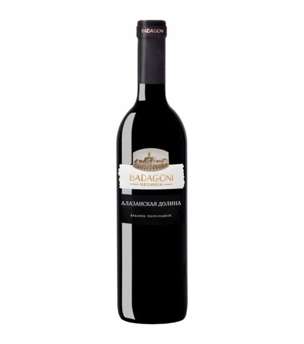 Вино Badagoni Алазанская Долина красное полусладкое 0,75л 11%