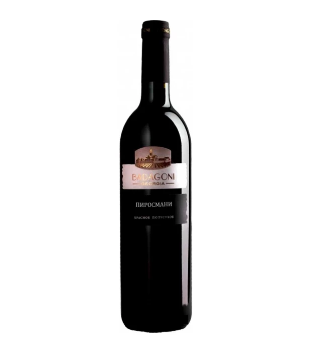 Вино Badagoni Пиросмани красное полусухое 0,75л 12%