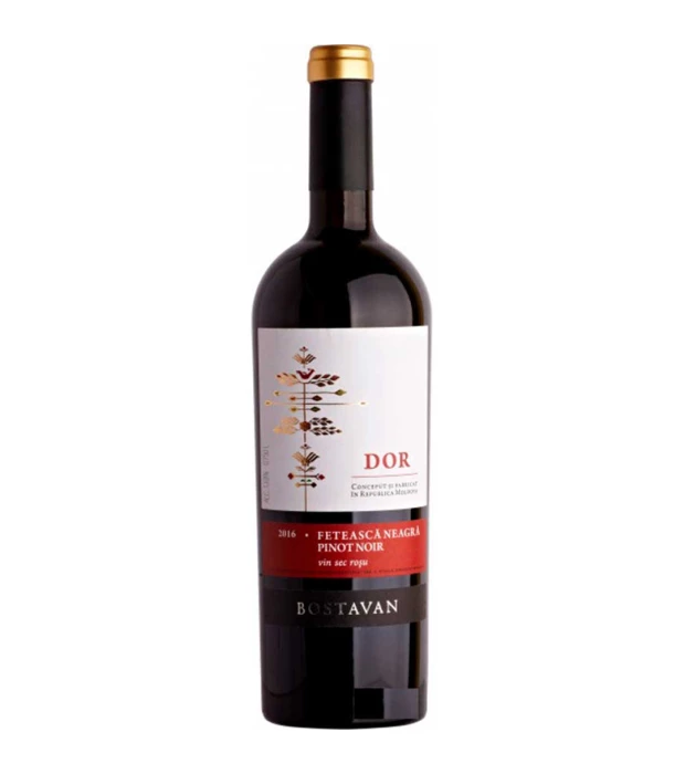 Вино Bostavan DOR Feteasca Neagra Pinot Noir красное сухое 0,75л 13%