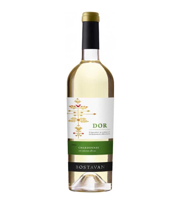 Вино Bostavan DOR Traminer & Chardonnay біле сухе 0,75л 13%