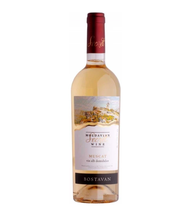 Вино Bostavan Muscat біле напівсолодке 0,75л 13%