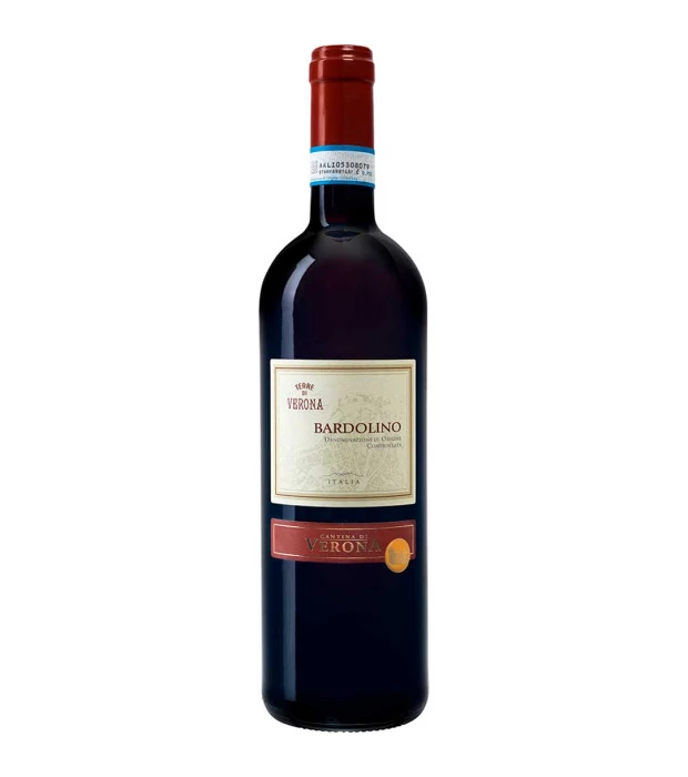 Вино Cantina di Verona Bardolino DOC червоне сухе 0,75л 12%