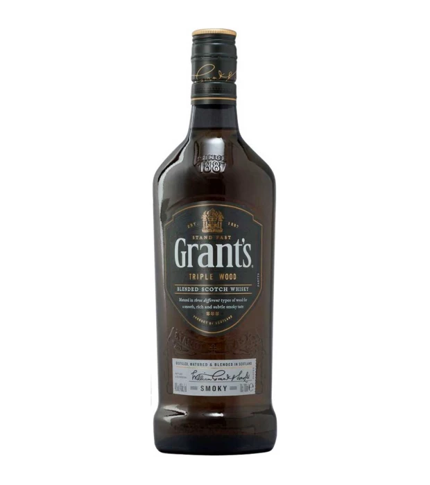 Виски бленд Grants Triple Wood Smoky 0,7 л 40%