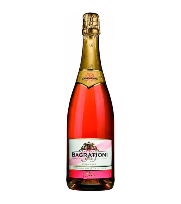 Вино игристое Bagrationi розовое полусладкое 0,75л 12%