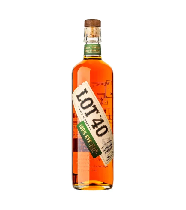Віскі Lot No. 40 Rye Copper Pot Distilled 0,7л 43,0%