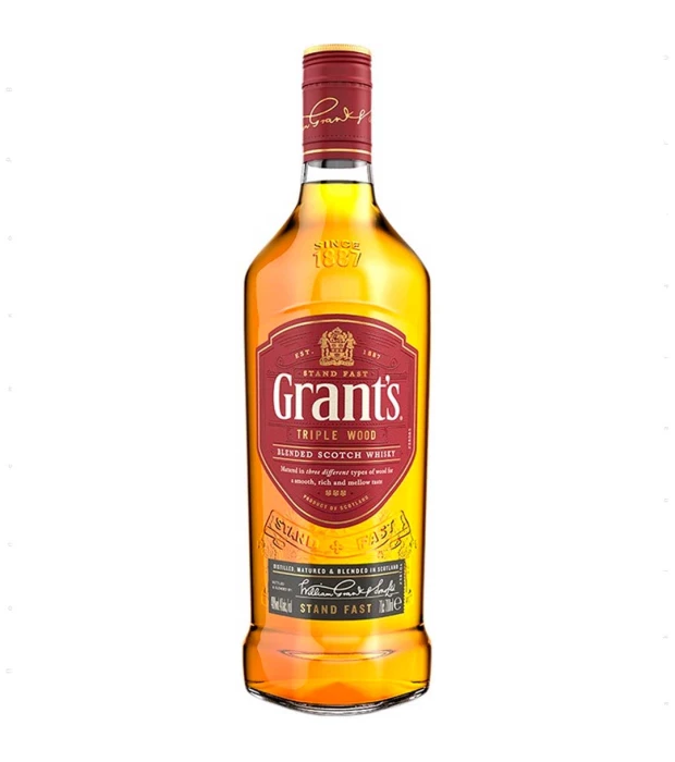 Виски бленд Grant's Triple wood 0,5л 40%