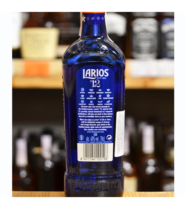 Джин испанский Larios 12 Premium Gin 1л 40% купить
