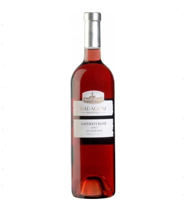 Вино Badagoni Saperavi рожеве сухе 0,75л 12%