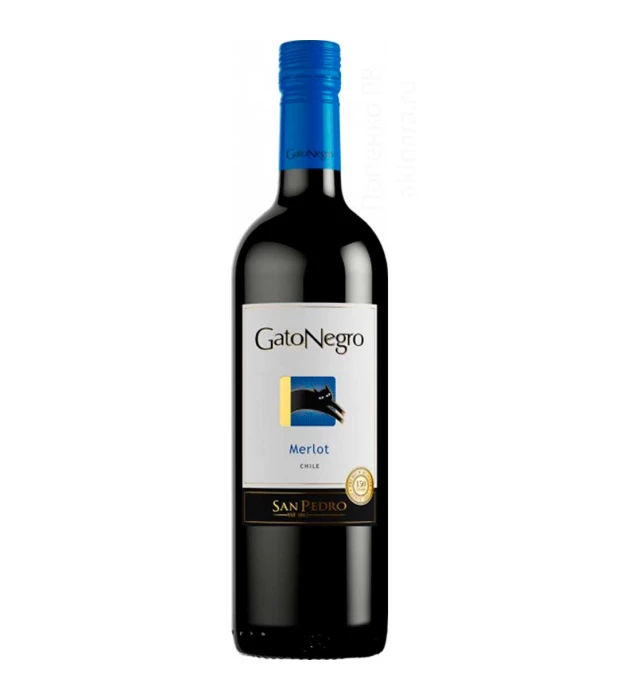 Вино Gato Negro Merlot красное сухое 0,75л 13%