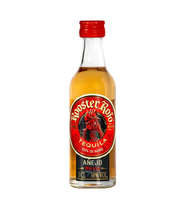 Текила Rooster Rojo Anejo 0,05л 38%