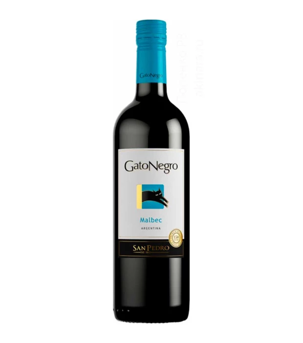 Вино Gato Negro Malbec красное сухое 0,75л 13%
