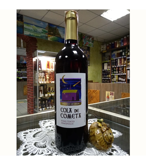 Вино Cola de Cometa красное полусладкое 0,75л 10,5% купить