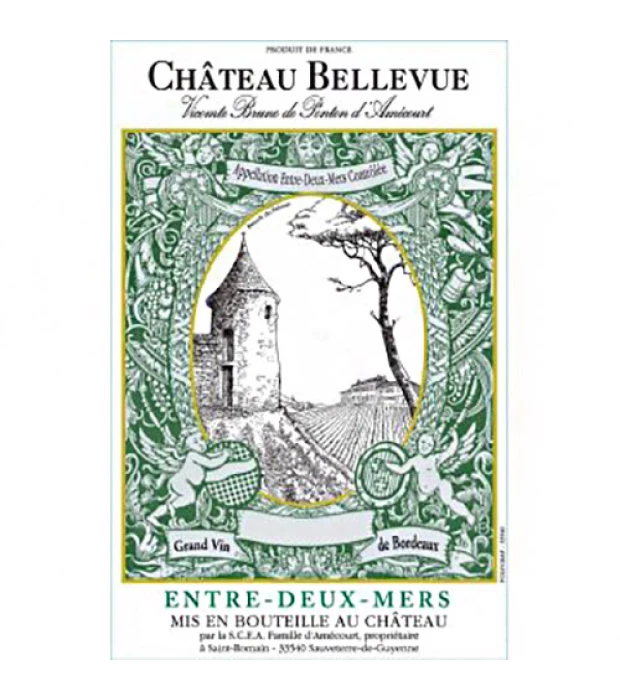 Вино Chateau Bellevue Blanc белое сухое 0,75л 12,5% купить