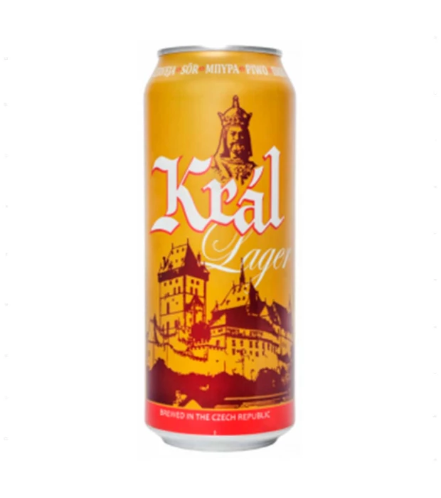Пиво Kral Lager світле фільтроване 0,5л 4,7%