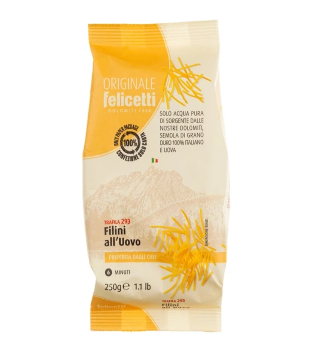 Паста Филини с яйцом Felicetti 250 г