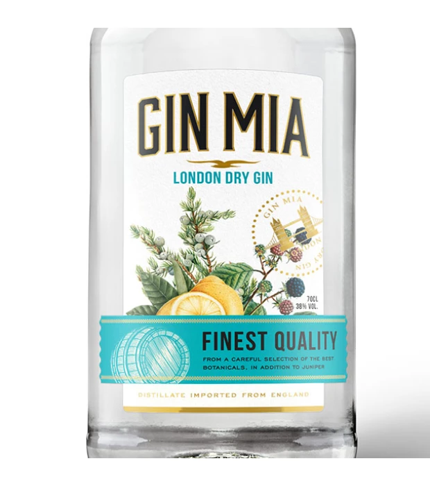 Джин Gin Mia London Dry Gin 0,7л 38% купити