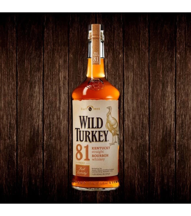 Бурбон Wild Turkey 81 до 8 років витримки 1 л 40,5% купити