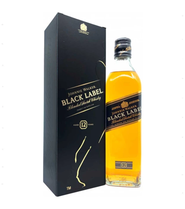Виски Johnnie Walker Black label 12 лет выдержки 0,5 л 40% в подарочной упаковке