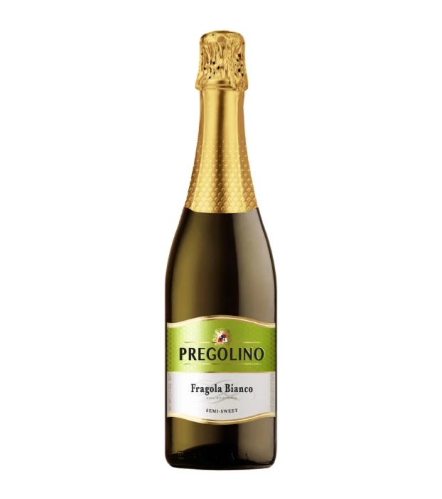 Напиток винный слабоалкогольный газированный Pregolino Fragola Bianco полусладкий белый 0,75л