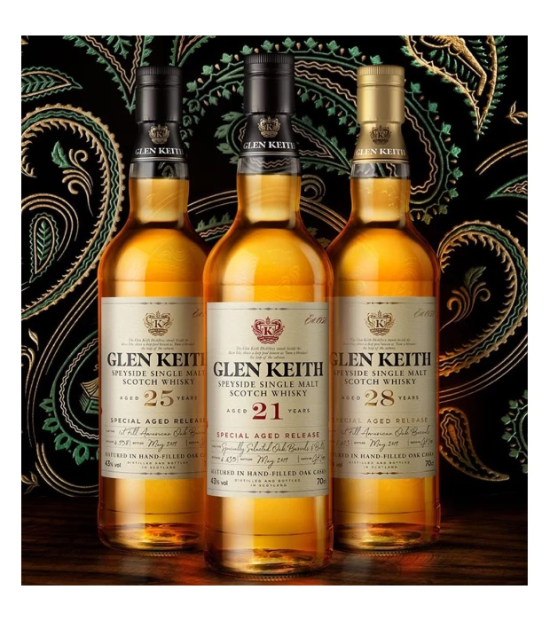 Виски The Glen Keith 25 лет выдержки 0,7 л 43% в подарочной упаковке в Украине